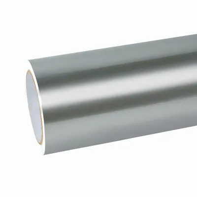 Gloss Iridum Silver Car Vinyl Wrap 01