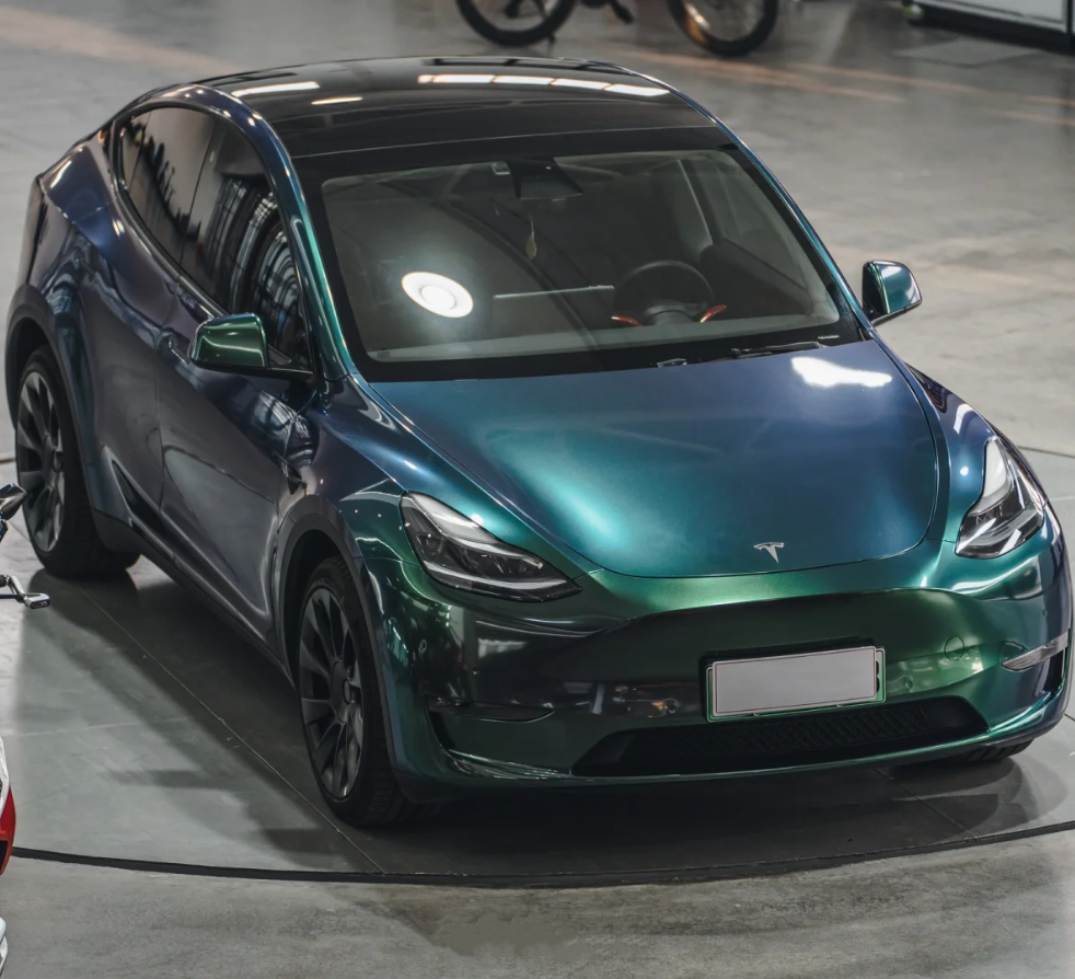 Gloss Aurora Diamant Green Car Vinyl Wrap