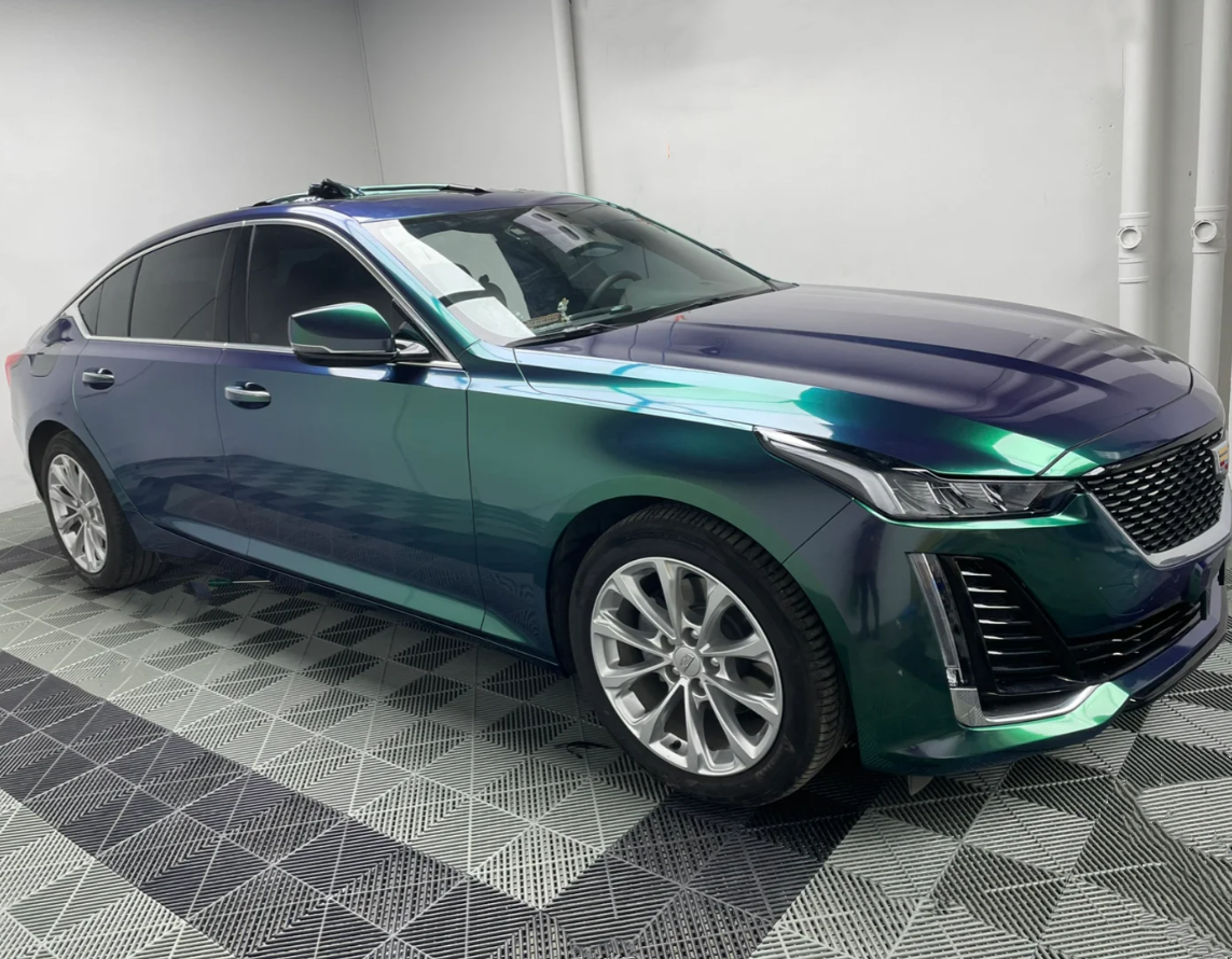 Gloss Aurora Diamant Green Car Vinyl Wrap