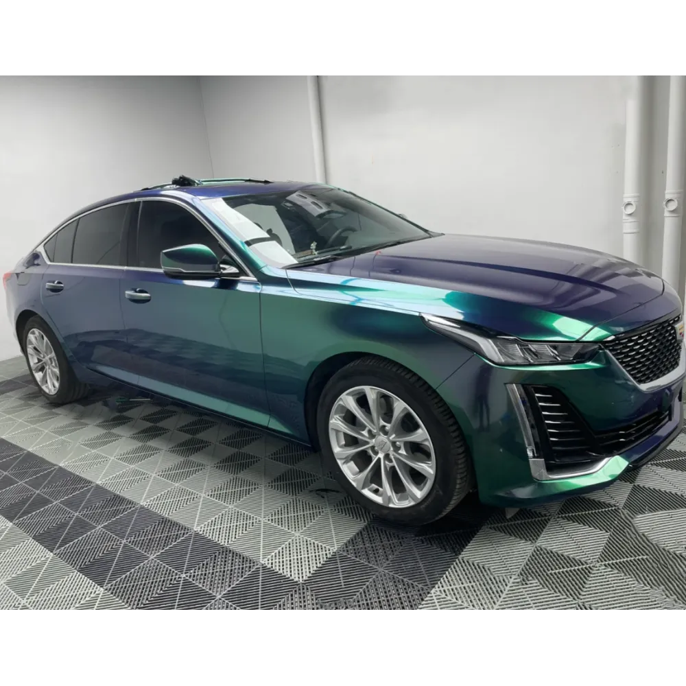 Gloss Aurora Diamant Green Car Vinyl Wrap