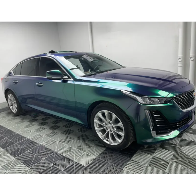 Gloss Aurora Diamant Green Car Vinyl Wrap