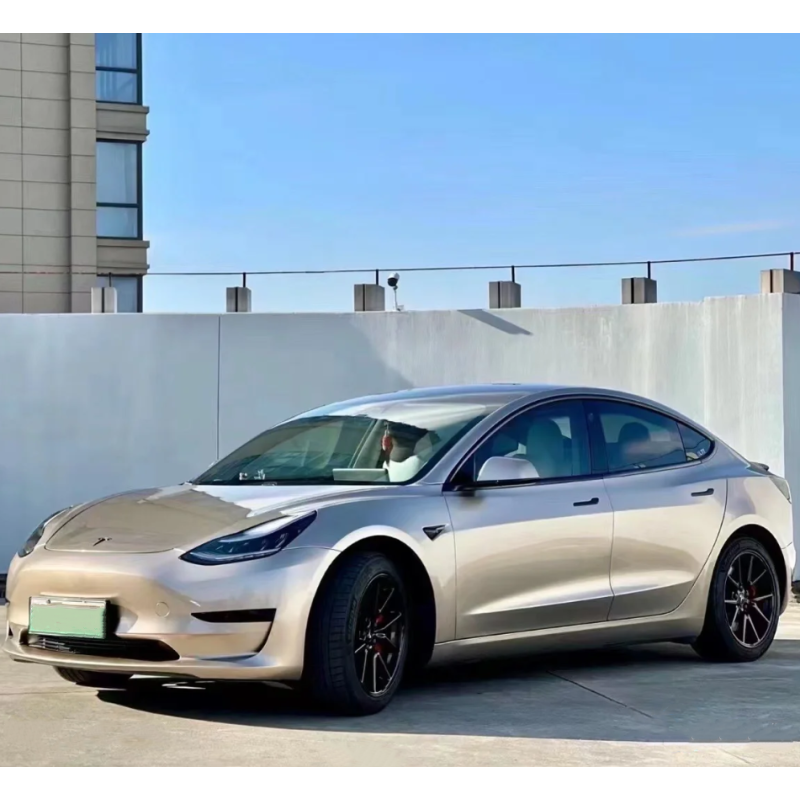 Gloss Chrome Champagne Gold Car Vinyl Wrap