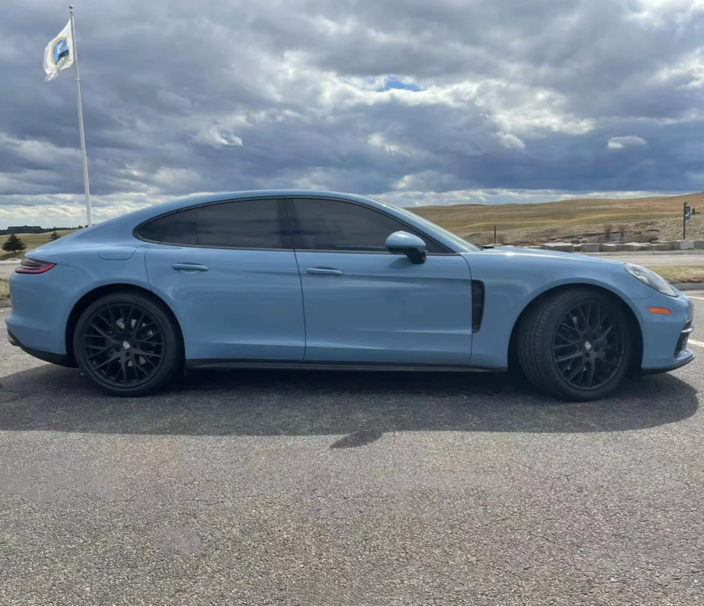 Quality Gloss Dawn Light Blue Car Vinyl Wrap For Sale | Carwraponline.com