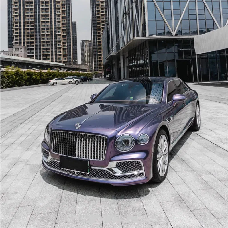 Gloss Grey Violet Car Vinyl Wrap