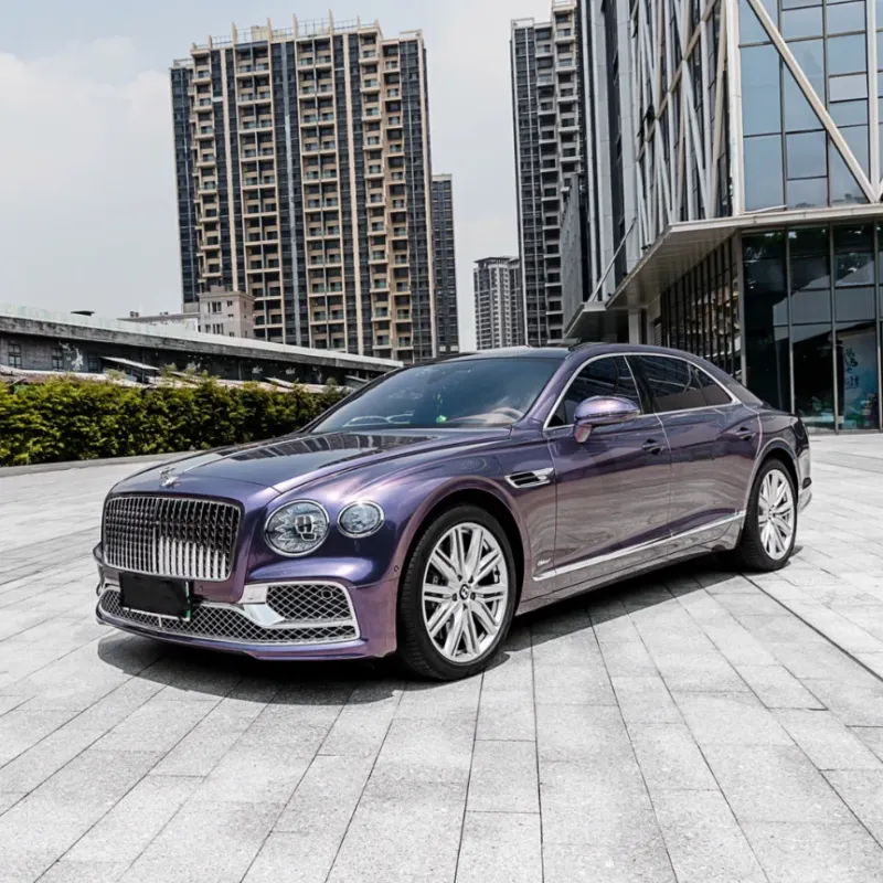 Gloss Grey Violet Car Vinyl Wrap