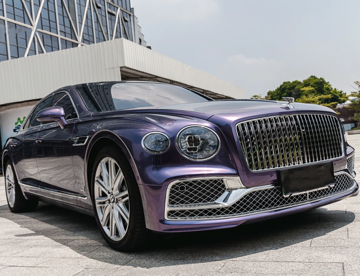 Gloss Grey Violet Car Vinyl Wrap