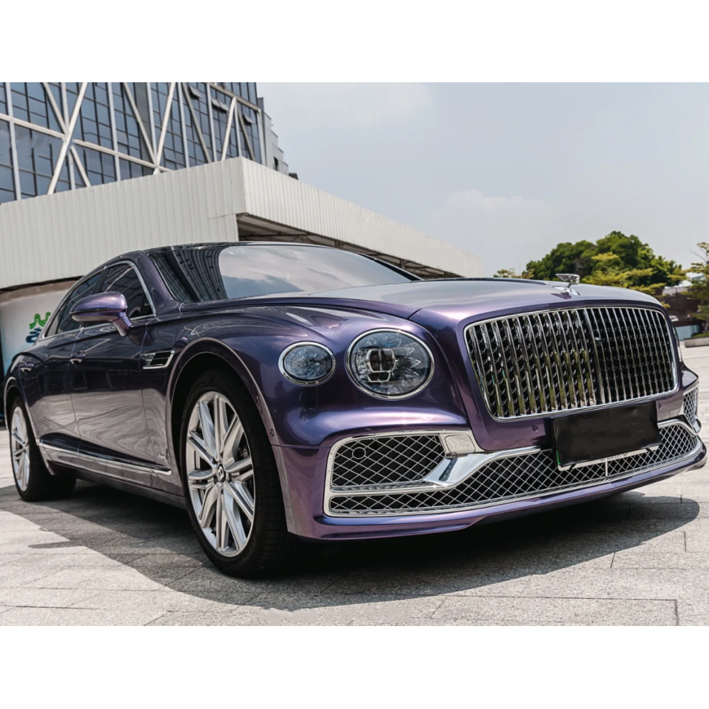 Gloss Grey Violet Car Vinyl Wrap