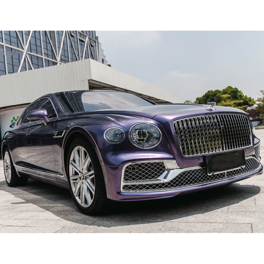 Gloss Grey Violet Car Vinyl Wrap
