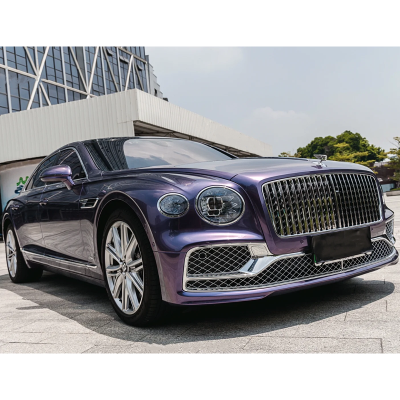 Gloss Grey Violet Car Vinyl Wrap