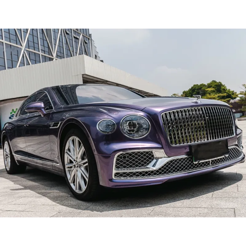 Gloss Grey Violet Car Vinyl Wrap