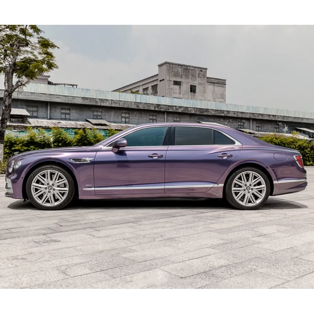 Gloss Grey Violet Car Vinyl Wrap