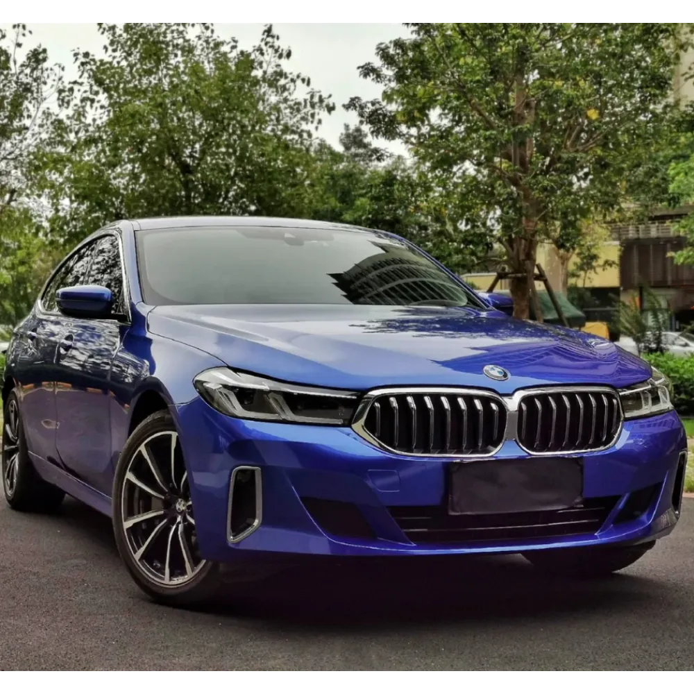 Gloss Portimao Blue Car Vinyl Wrap