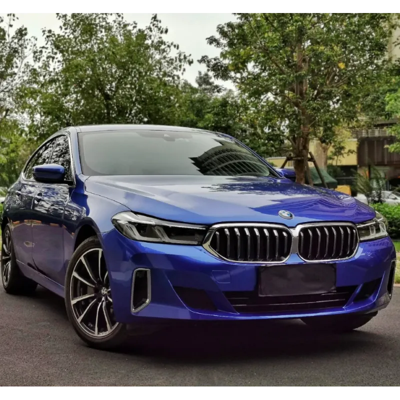 Gloss Portimao Blue Car Vinyl Wrap