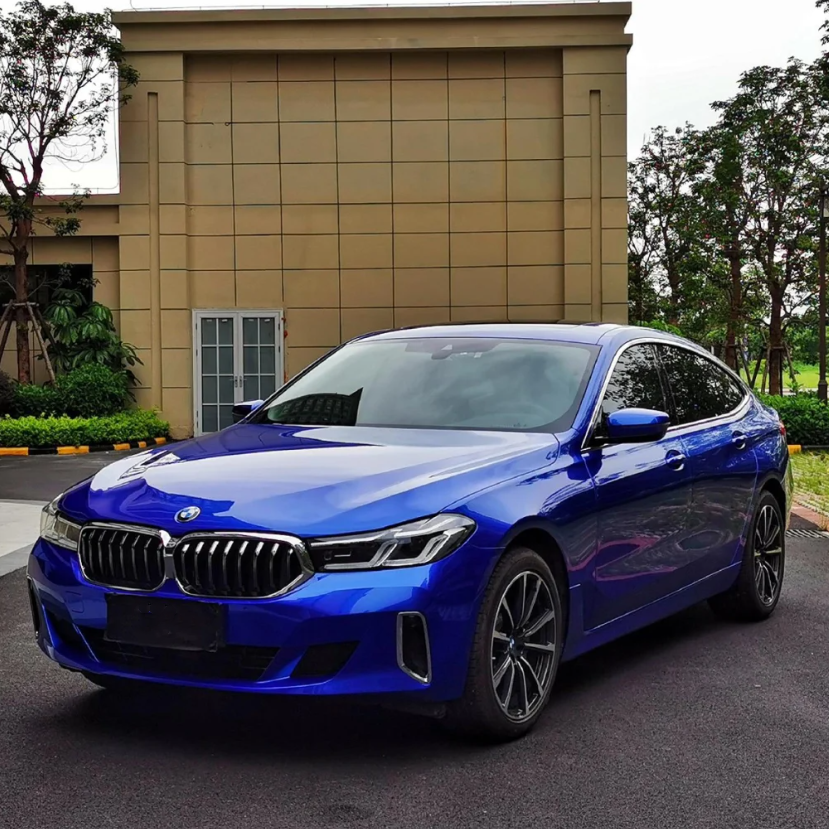 Gloss Portimao Blue Car Vinyl Wrap