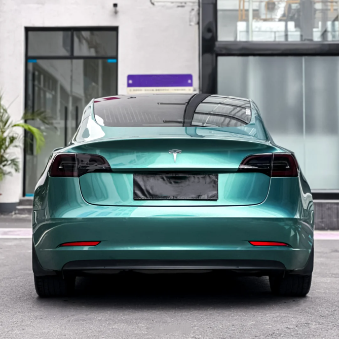 Gloss Shiny Green Car Vinyl Wrap