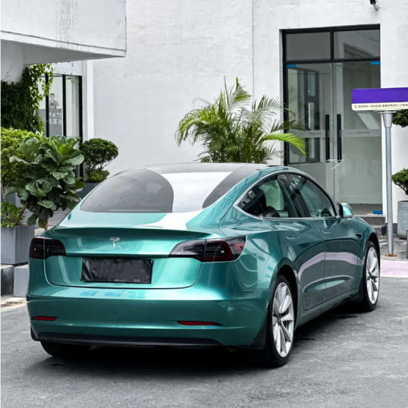 Gloss Shiny Green Car Vinyl Wrap