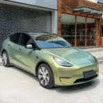 Gloss Urban Bamboo Green Car Vinyl Wrap