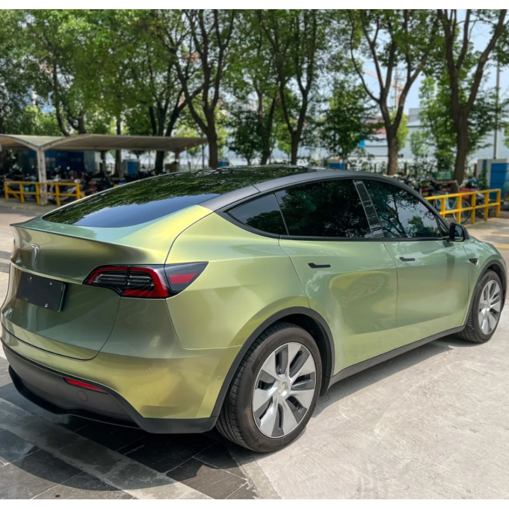 Gloss Urban Bamboo Green Car Vinyl Wrap