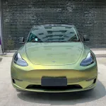 Gloss Urban Bamboo Green Car Vinyl Wrap