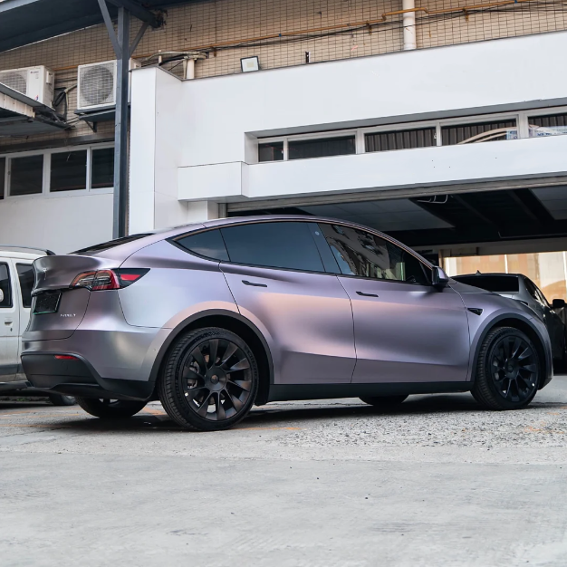 Matte Capri Purple Grey Car Vinyl Wrap