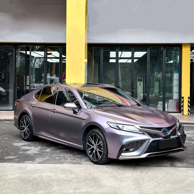 Matte Capri Purple Grey Car Vinyl Wrap