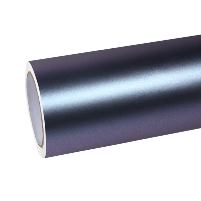 Matte Capri Purple Grey Car Vinyl Wrap 01