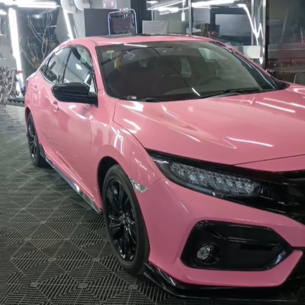Gloss Crystal Light Pink Car Vinyl Wrap