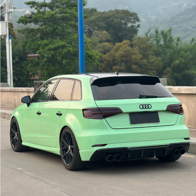 Gloss Moss Green Car Vinyl Wrap