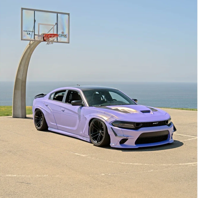 Twin Gold Purple Car Vinyl Wrap 