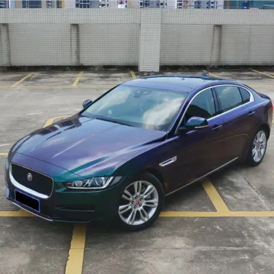 Gloss Diamond Purple Green Car Vinyl Wrap 02