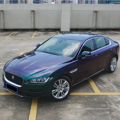 Gloss Diamond Purple Green Car Vinyl Wrap 02