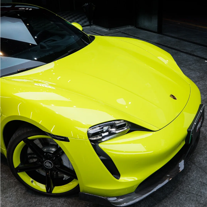 Gloss Acid Lime Green Car Vinyl Wrap