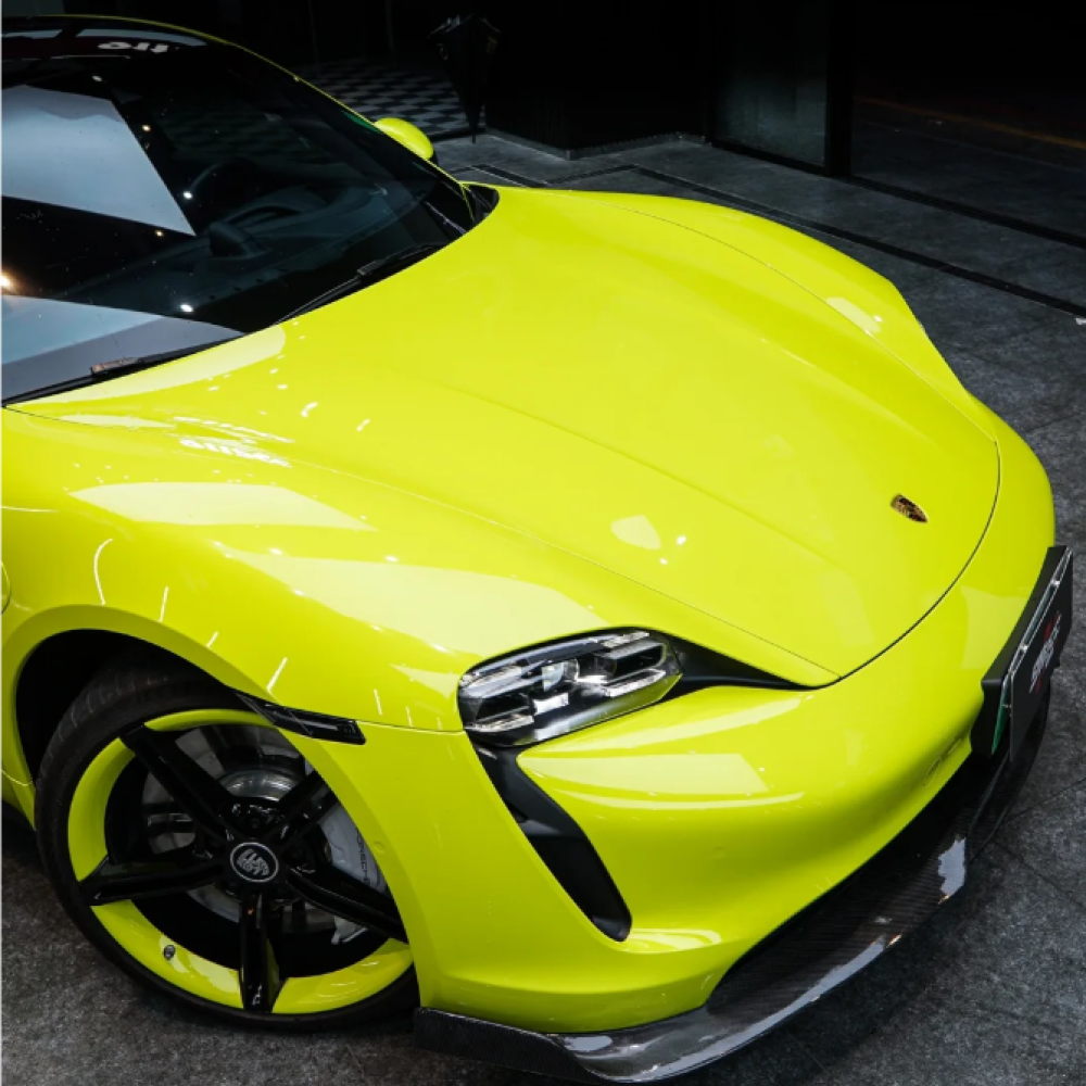 Gloss Acid Lime Green Car Vinyl Wrap