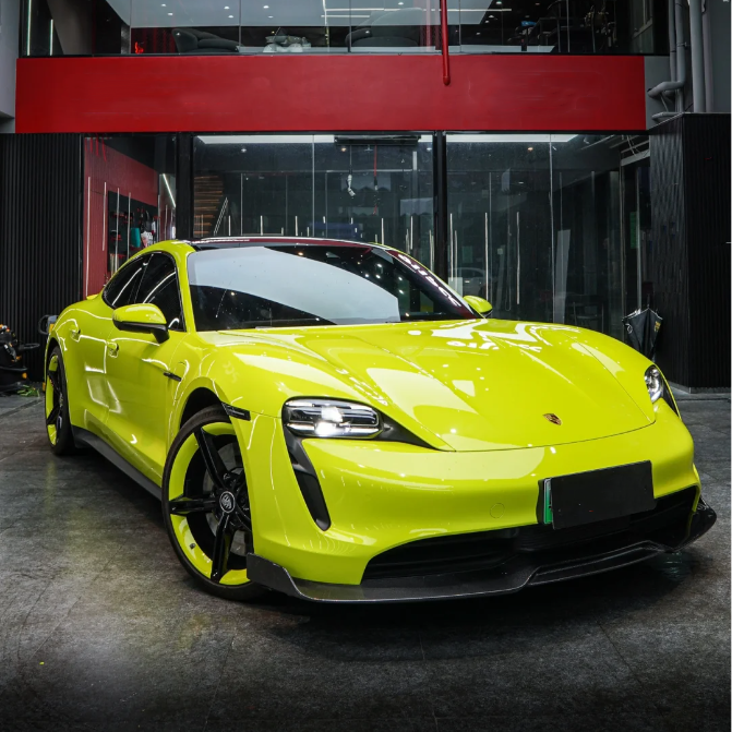 Gloss Acid Lime Green Car Vinyl Wrap