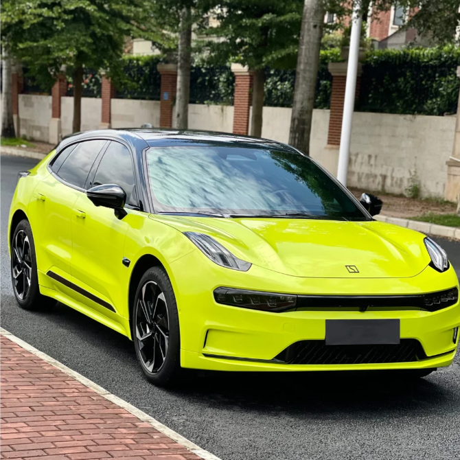 Gloss Acid Lime Green Car Vinyl Wrap