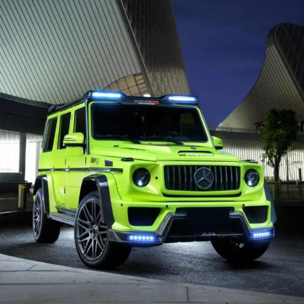 Gloss Fluorescent Green Car Vinyl Wrap