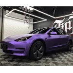 Matte Heavy Metal Sparkle Purple Car Vinyl Wrap 