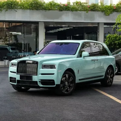Super Gloss Cragginess Green Car Vinyl Wrap 02