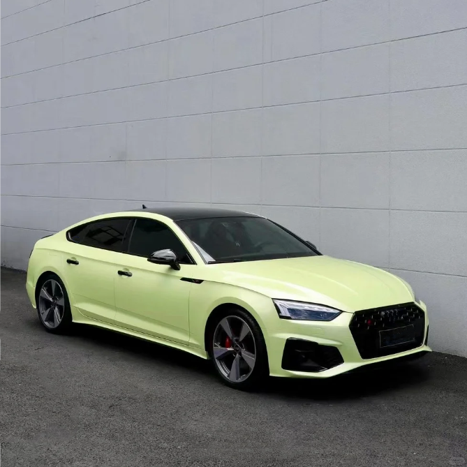 Gloss Chanel Yellow Car Vinyl Wrap