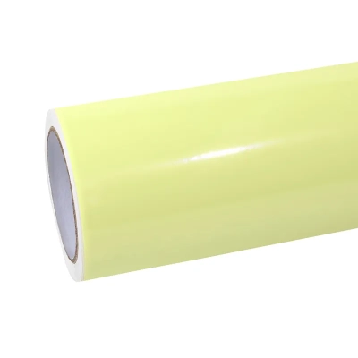 Gloss Chanel Yellow Car Vinyl Wrap 01