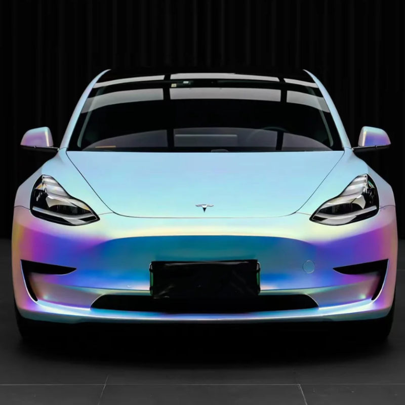 Matte Holographic Rainbow Neo Chrome Car Vinyl Wrap 