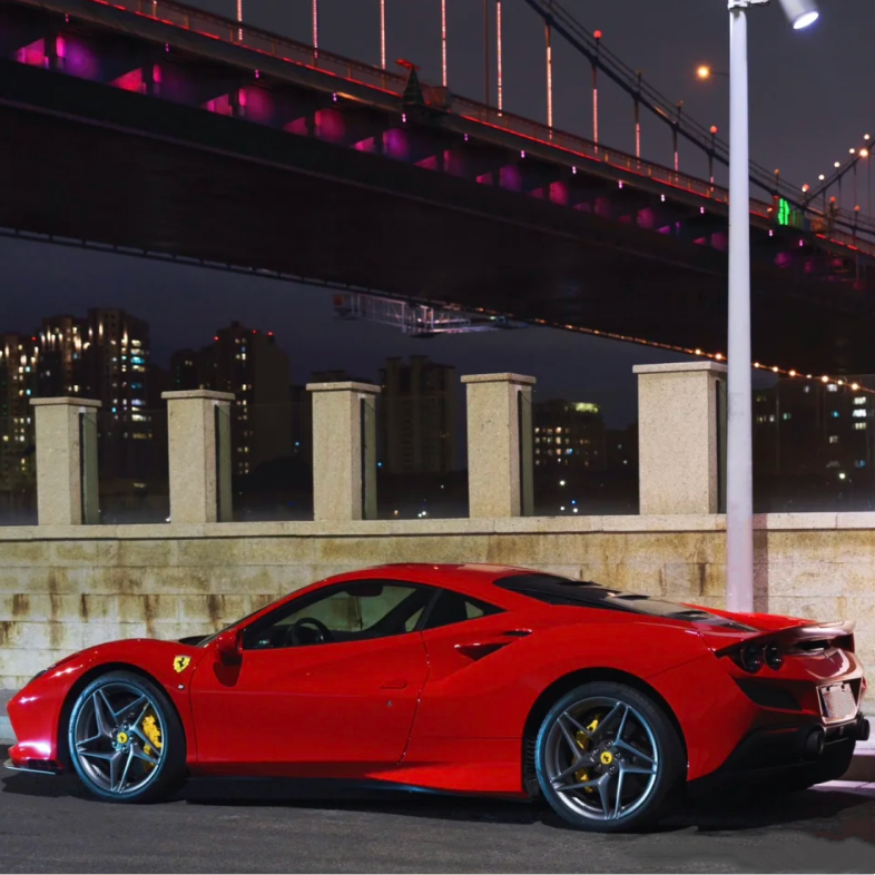 Super Gloss Ferrari Red Car Vinyl Wrap