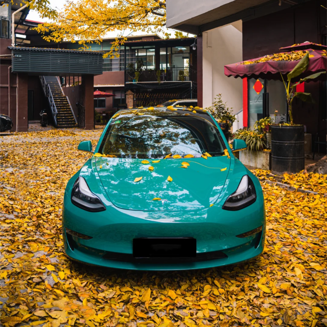 Super Gloss Pine Green Car Vinyl Wrap