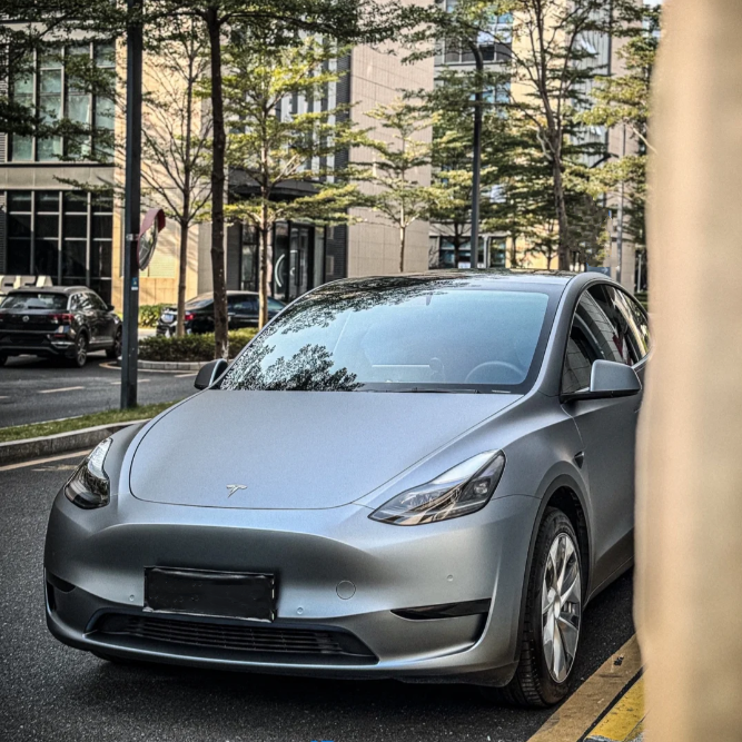 Matte Blue Gray Vinyl Wrap Car Wrap