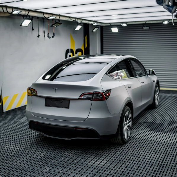 Matte Flat Dark Grey Car Vinyl Wrap