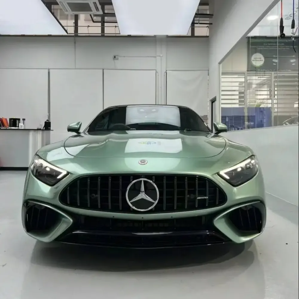 TPU Ferrari Gloss Verde Francesca Green Car Vinyl Wrap