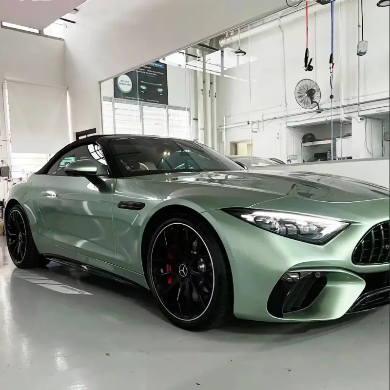 TPU Ferrari Gloss Verde Francesca Green Car Vinyl Wrap