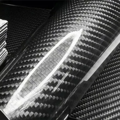 TPU Gloss 6D Carbon Fiber Car Vinyl Wrap 02