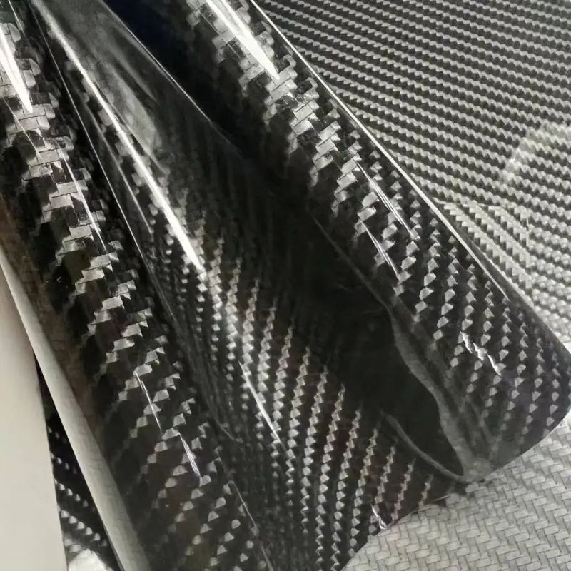 TPU Gloss 6D Carbon Fiber Car Vinyl Wrap