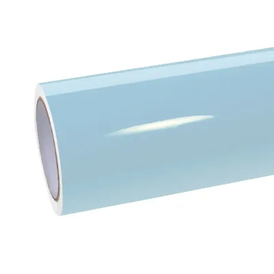 TPU Gloss Crystal Glacier Blue Car Vinyl Wrap 01